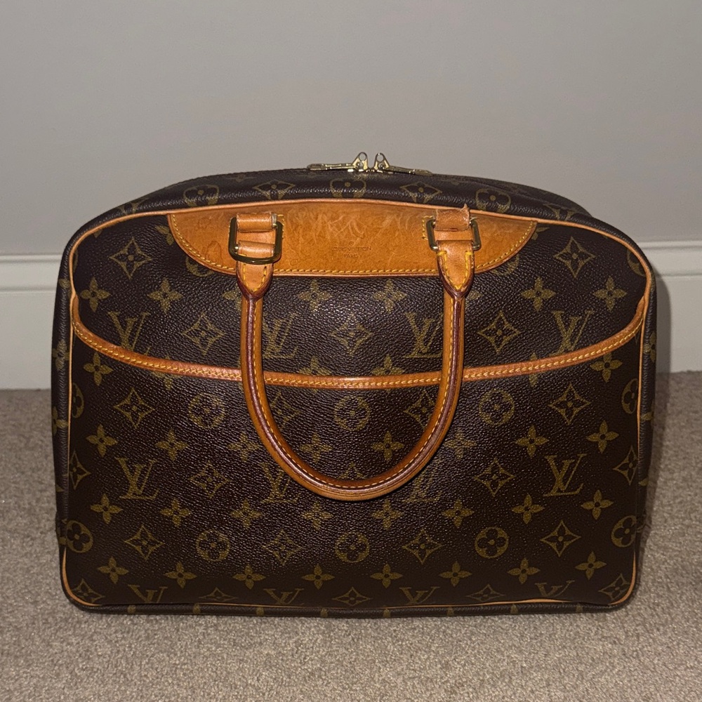 Louis Vuitton Monogram Canvas Satchel with Tan Vachetta Trim - Picture 1 of 7